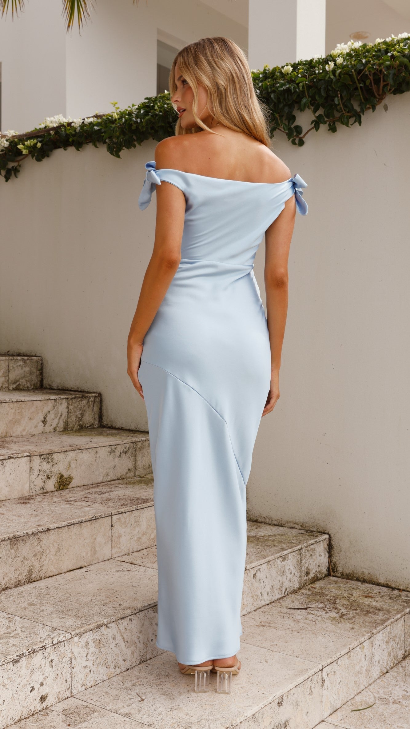 Frida Maxi Dress in Sapphire Blue 2