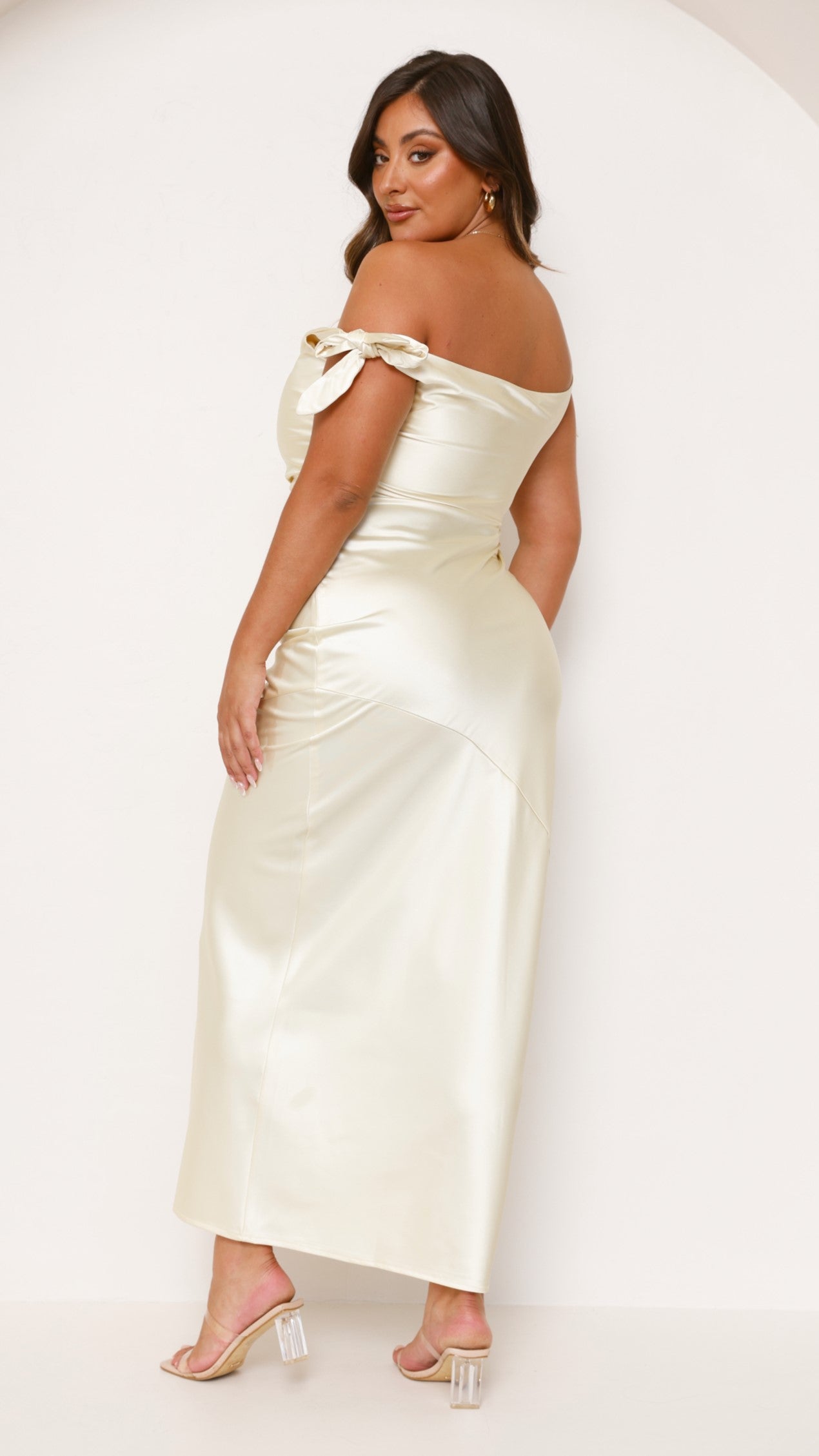Frida Maxi Dress in Sapphire Yellow 4