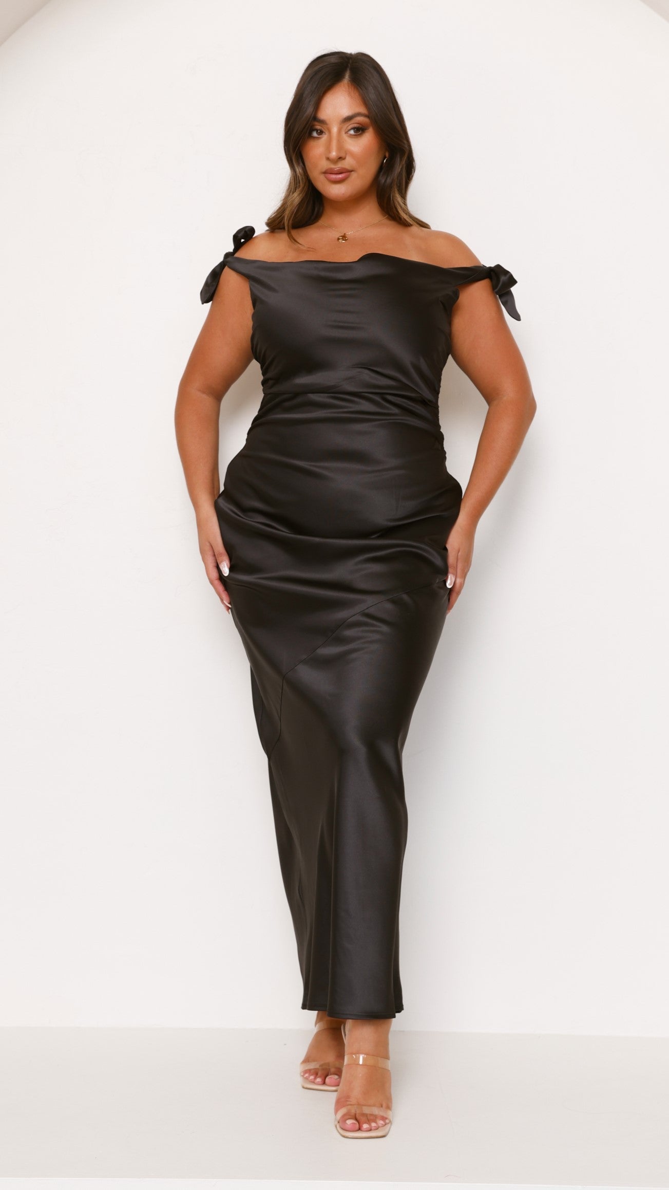 Frida Maxi Dress in Sapphire Black 10