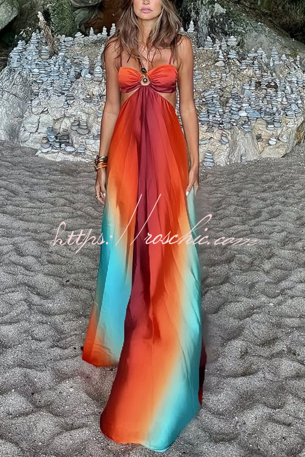 Aurora Printed Cutout Maxi Dress up Vacation Maxi Dress 8