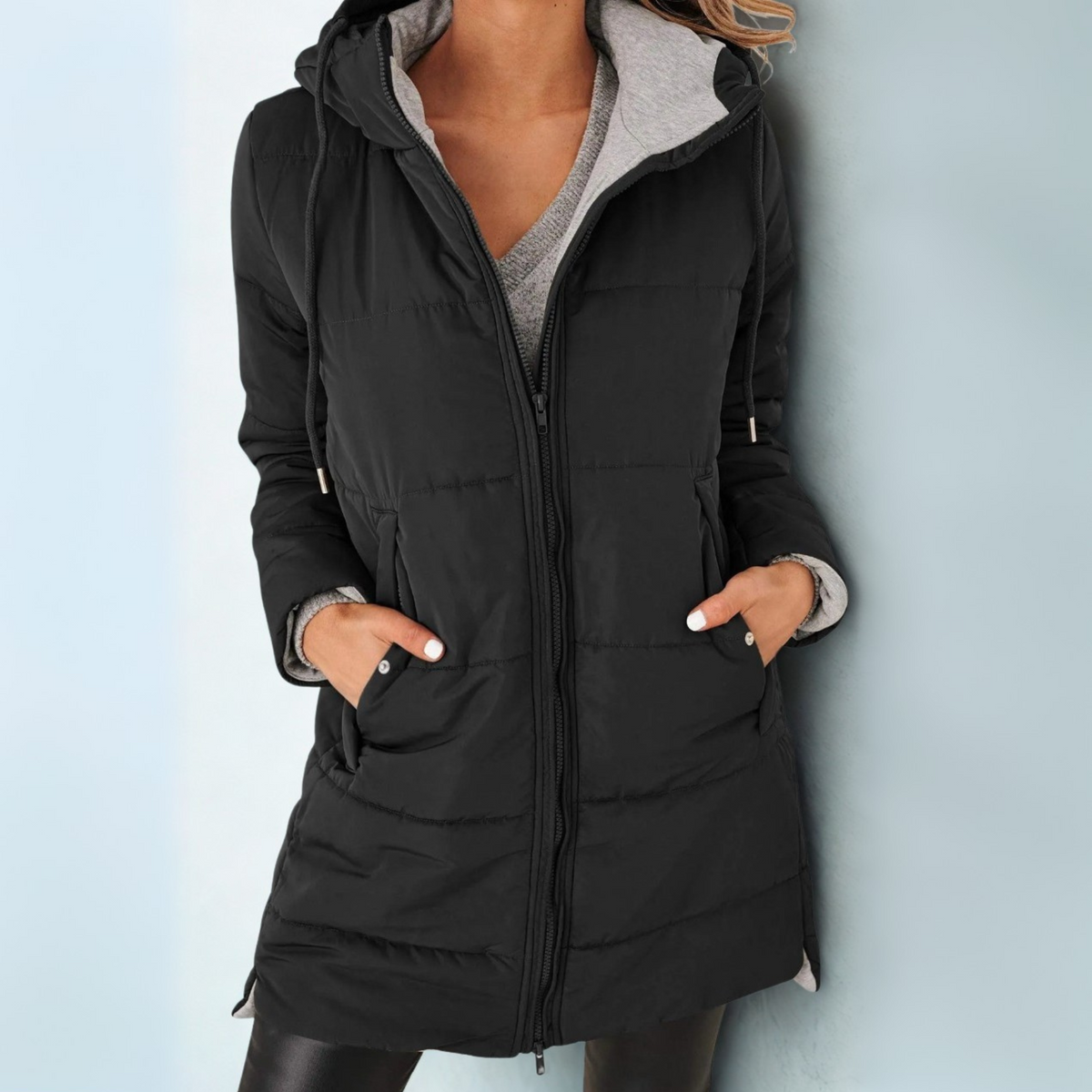 Lavinia Hooded Puffer Down Jacket Army Green 2