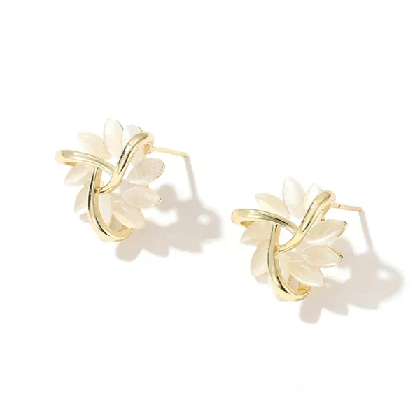Clementine Drop Earrings Gold 2