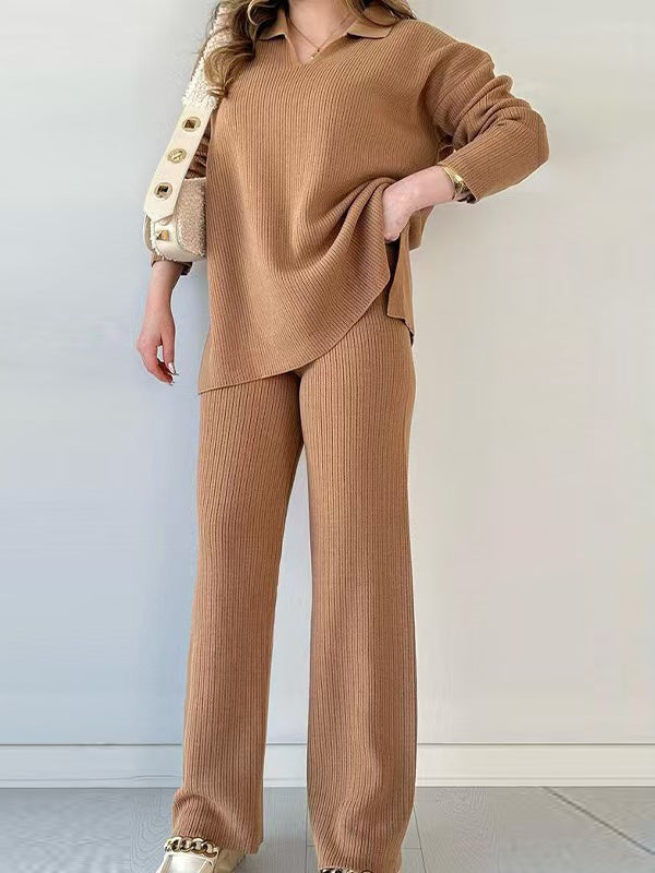 Margot Lapel Sweater Set BLACK 2