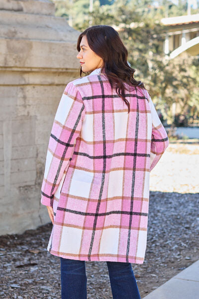 Margot Plaid Lapel Coat London Plaid 39