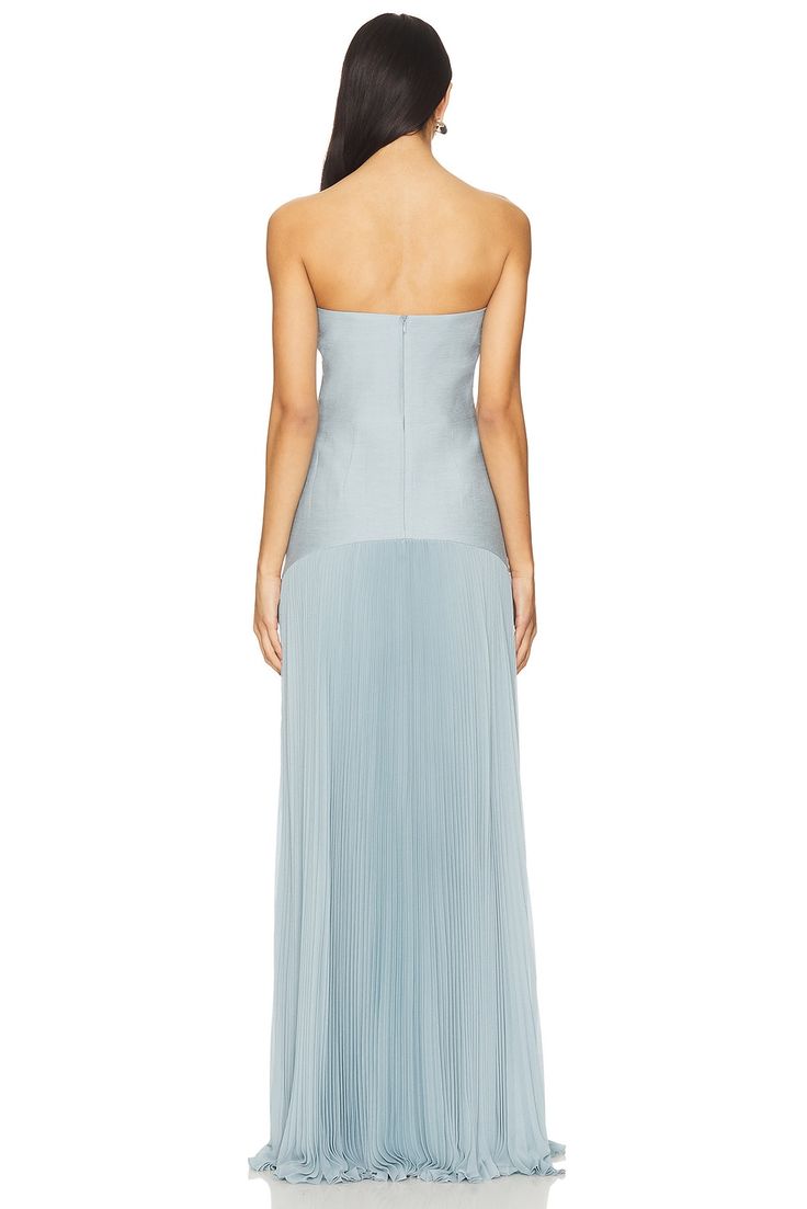Sunniva Satin Midi Dress in Periwinkle Blue 1