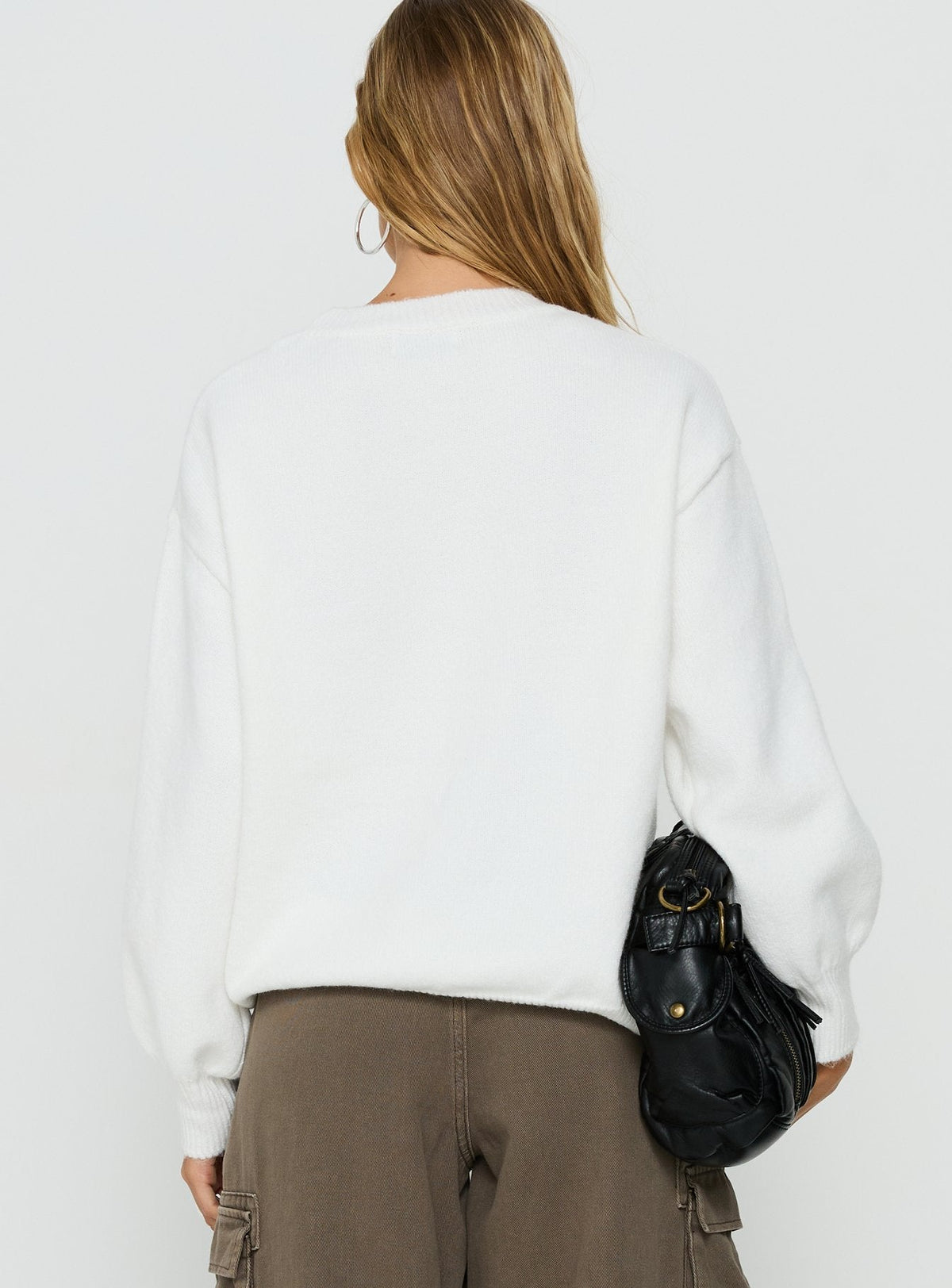 Ryanna Knit Sweater Dress White 5