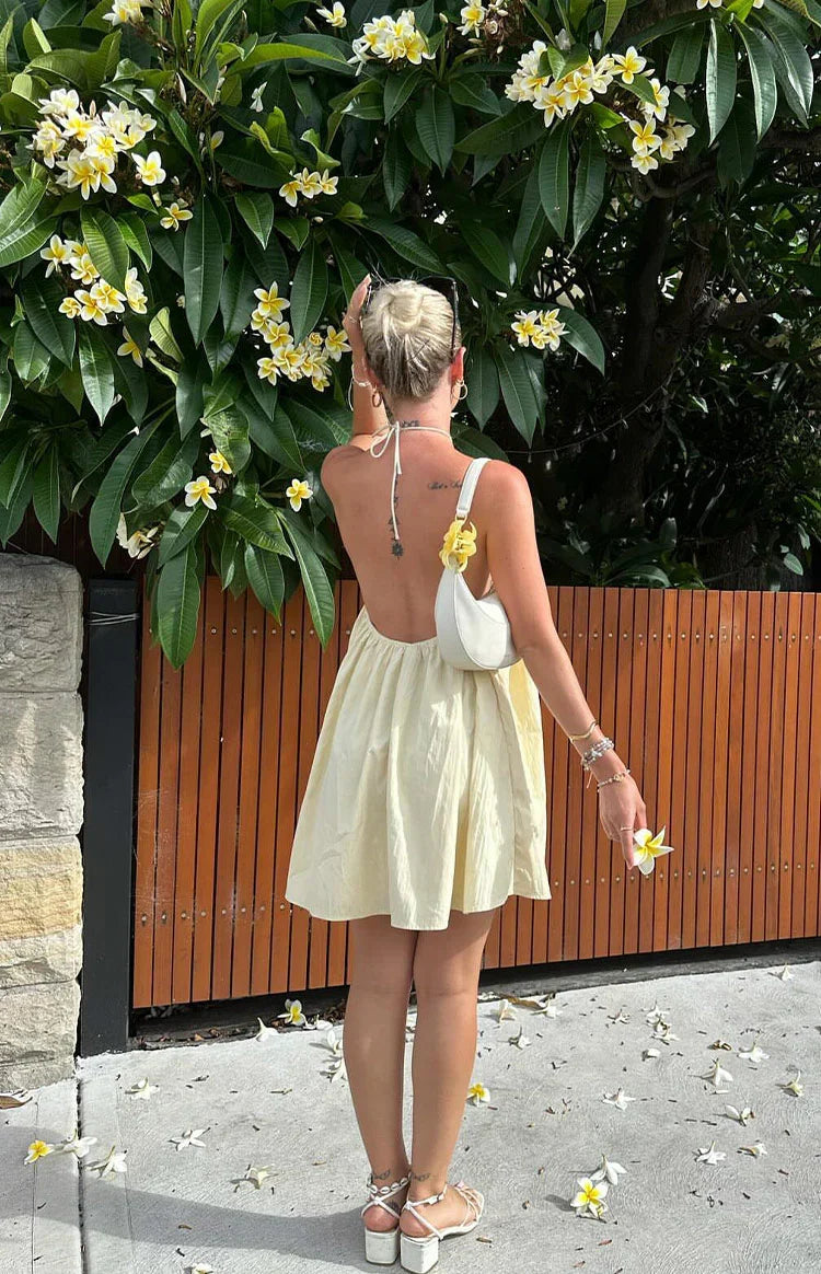 Talei Linen Halter Mini Dress 7