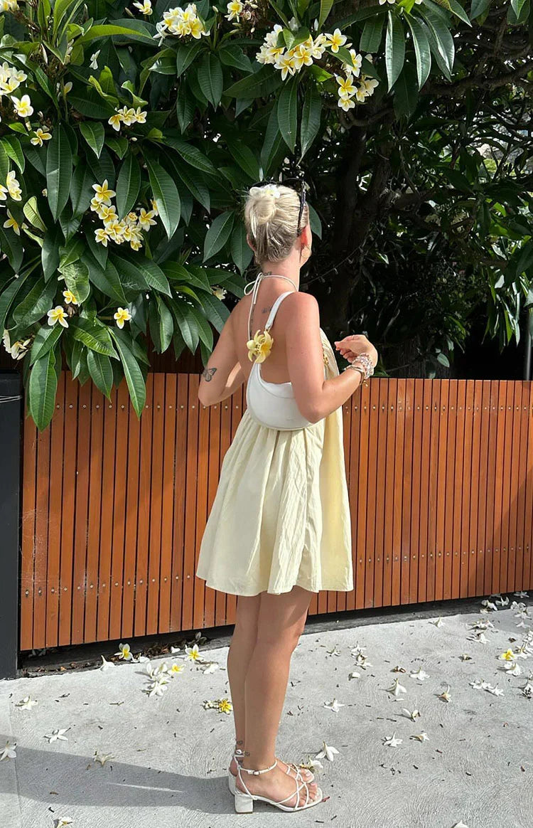 Talei Linen Halter Mini Dress 8