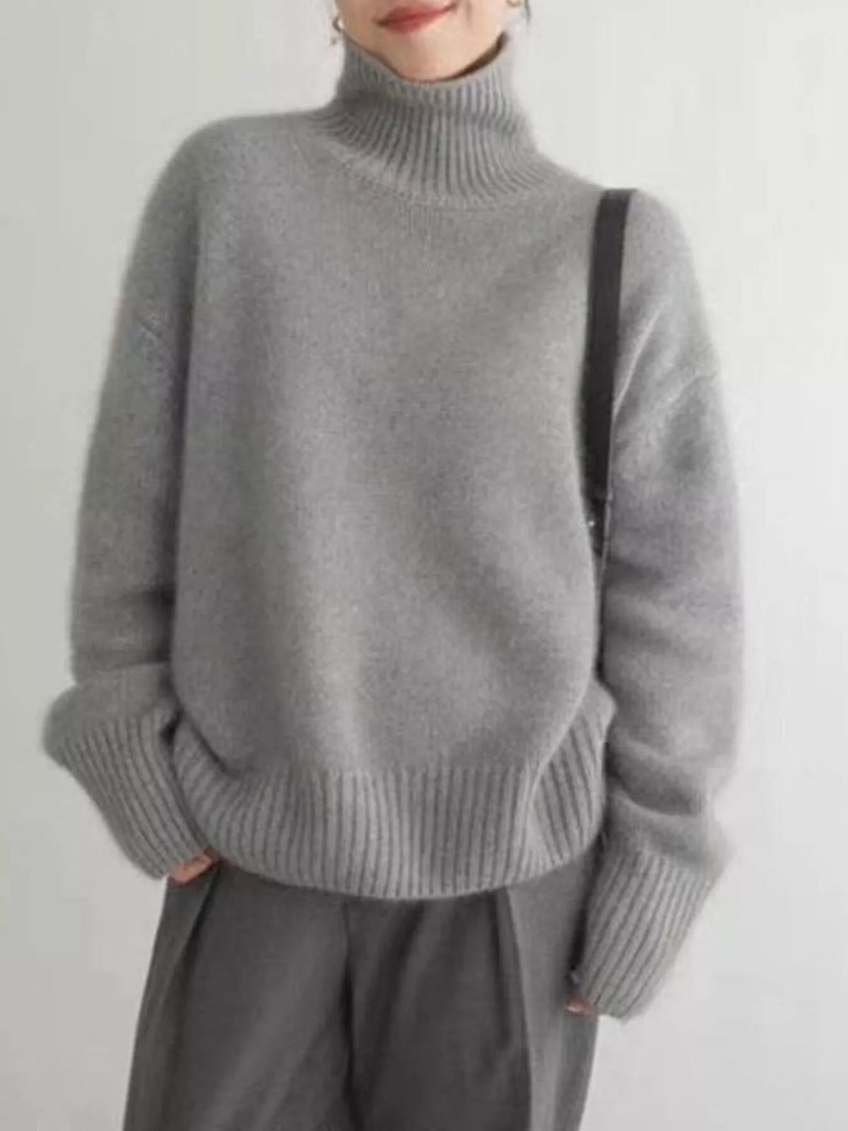 Margot Knit Sweater in Warm Cocoa Apricot 9
