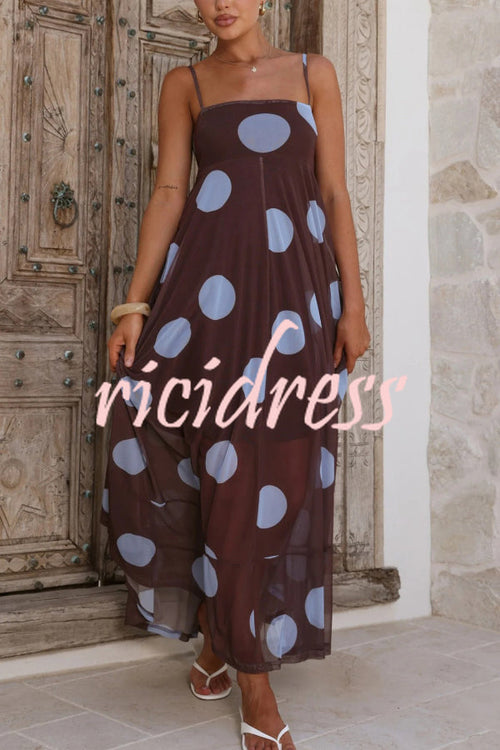 Delphine Mesh Maxi Dress White 1