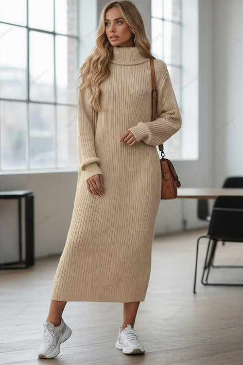 Margot Turtleneck Sweater Dress Multi 1