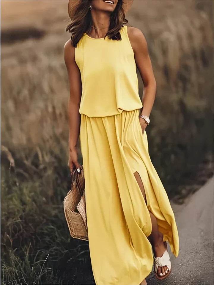Eleanor Satin Maxi Dress Multi 1