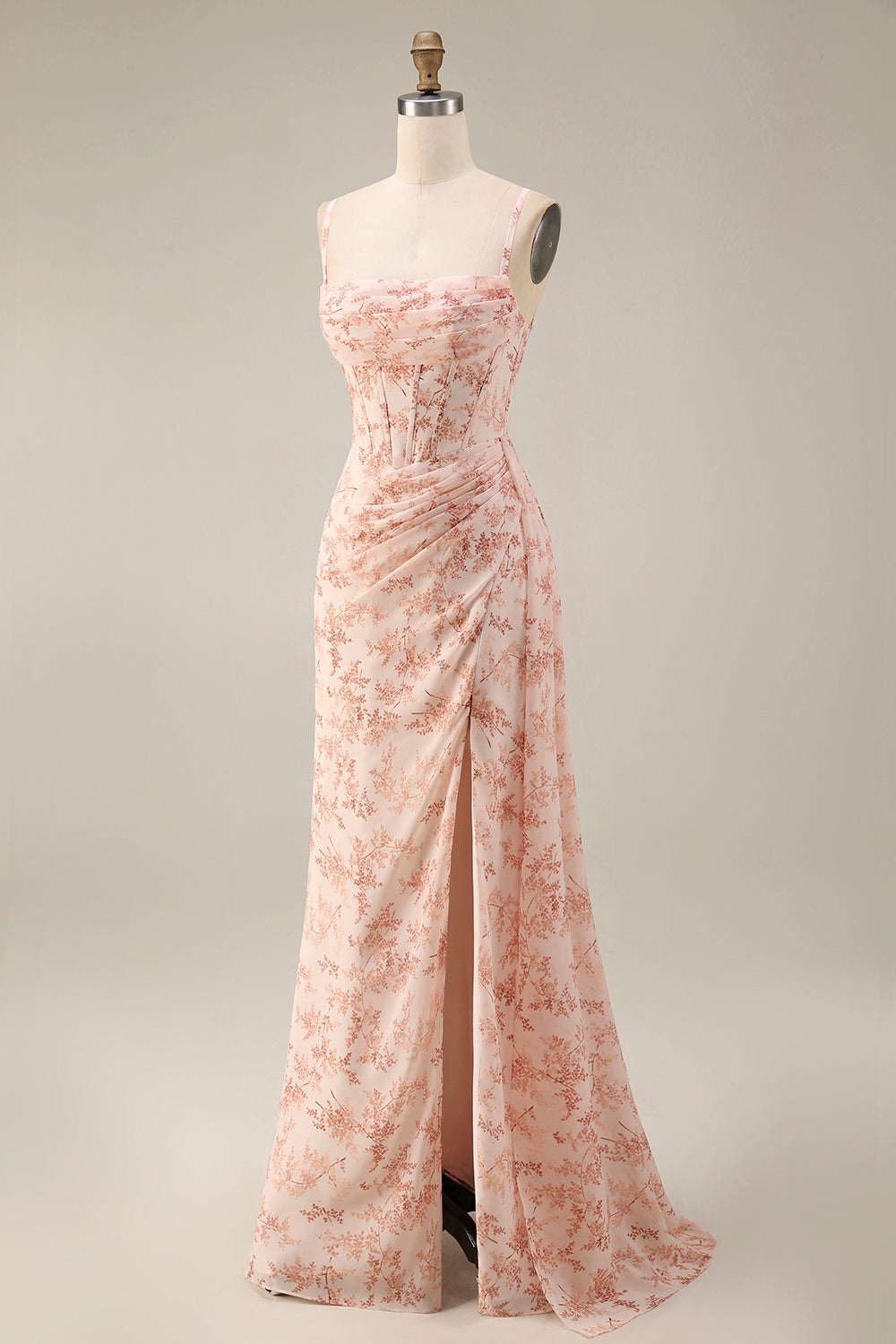 Isolde Chiffon Mermaid Dress Dusty Sage 9