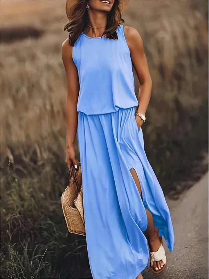 Eleanor Satin Maxi Dress Multi 10