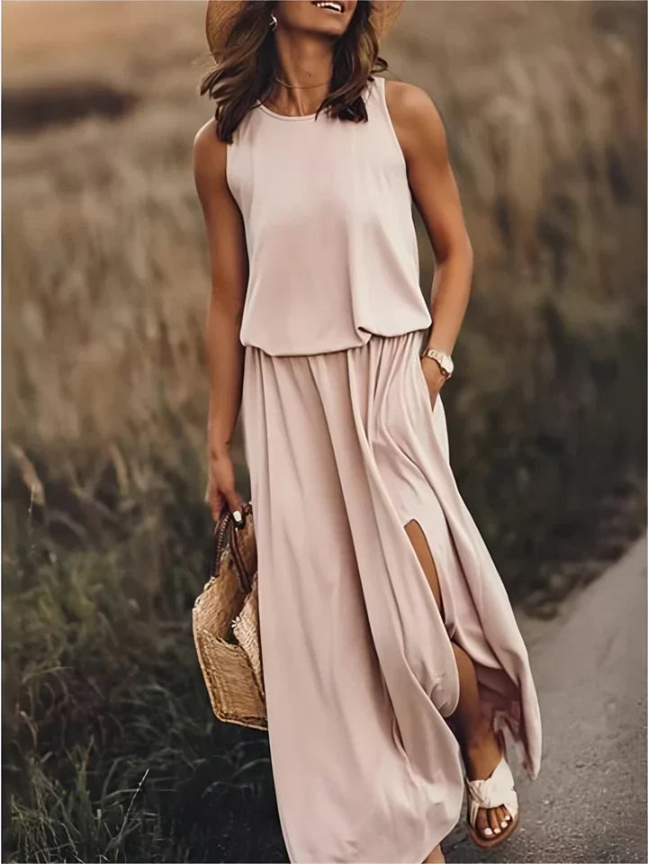 Eleanor Satin Maxi Dress Multi 11