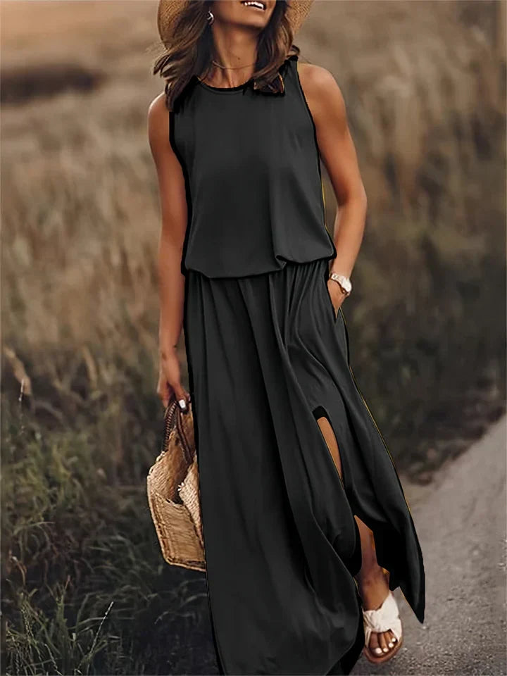 Eleanor Satin Maxi Dress Multi 4