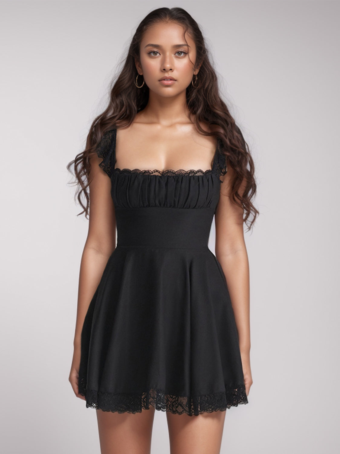 Zaria Lace Mini Dress White 8