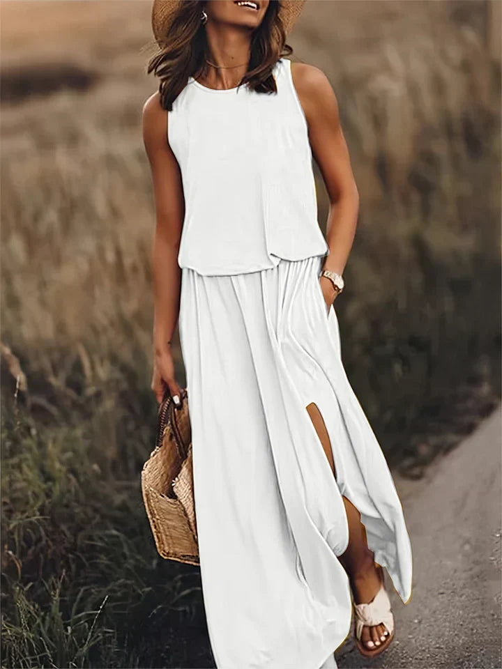 Eleanor Satin Maxi Dress Multi 13