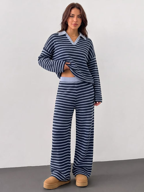 Margot Striped Knit Set Multi 1