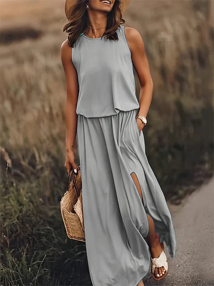 Eleanor Satin Maxi Dress Multi 6