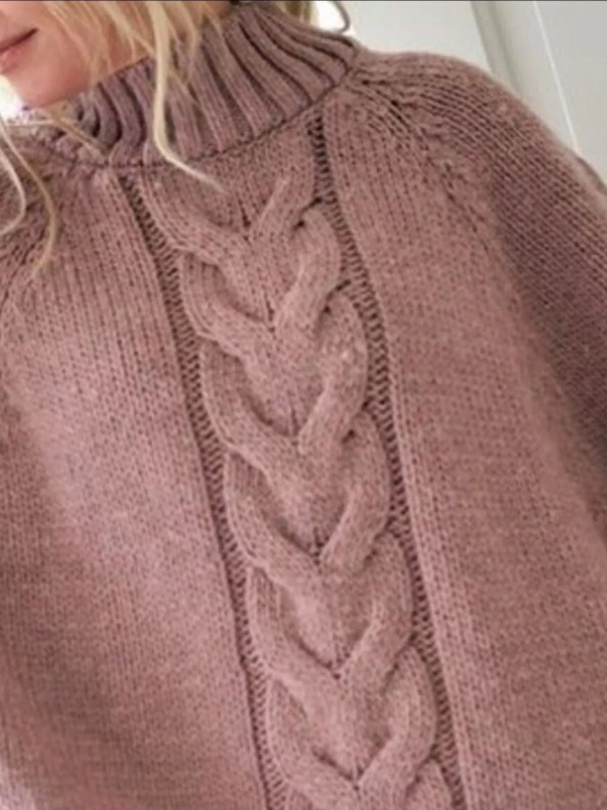 Margot Cable-Knit Sweater Dress Black 6