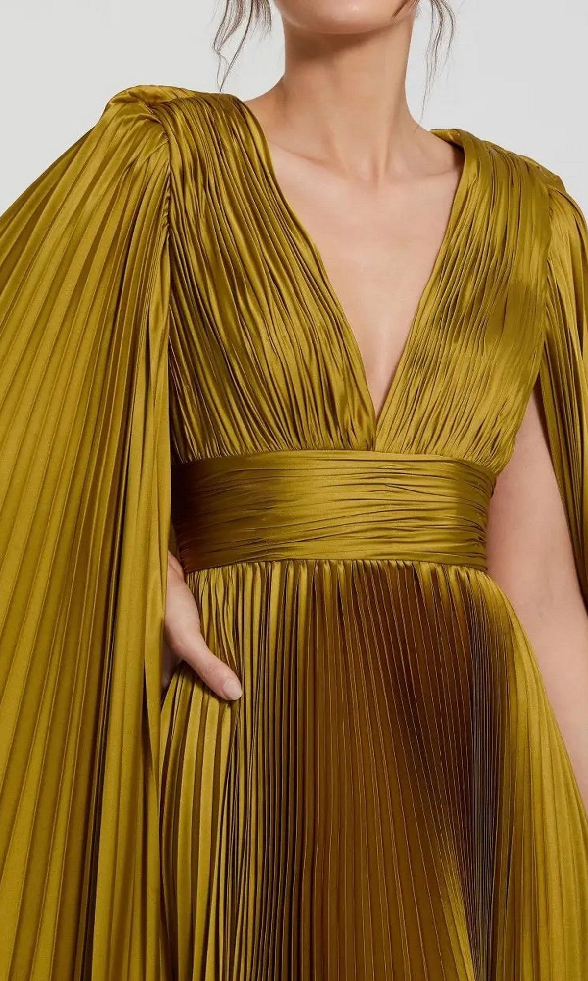 Ophelia Chartreuse Evening Gown Chartreuse 6