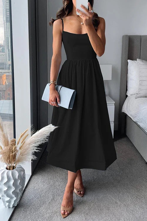 Isadora Satin Midi Dress Multi 4
