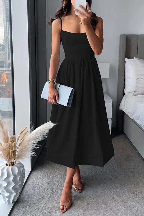 Isadora Satin Midi Dress Multi 8