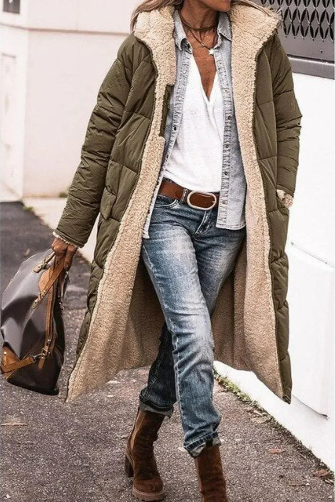 Madeline Reversible Winter Jacket Brown 9