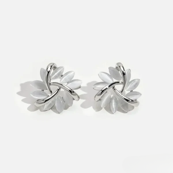 Clementine Drop Earrings Silver 3