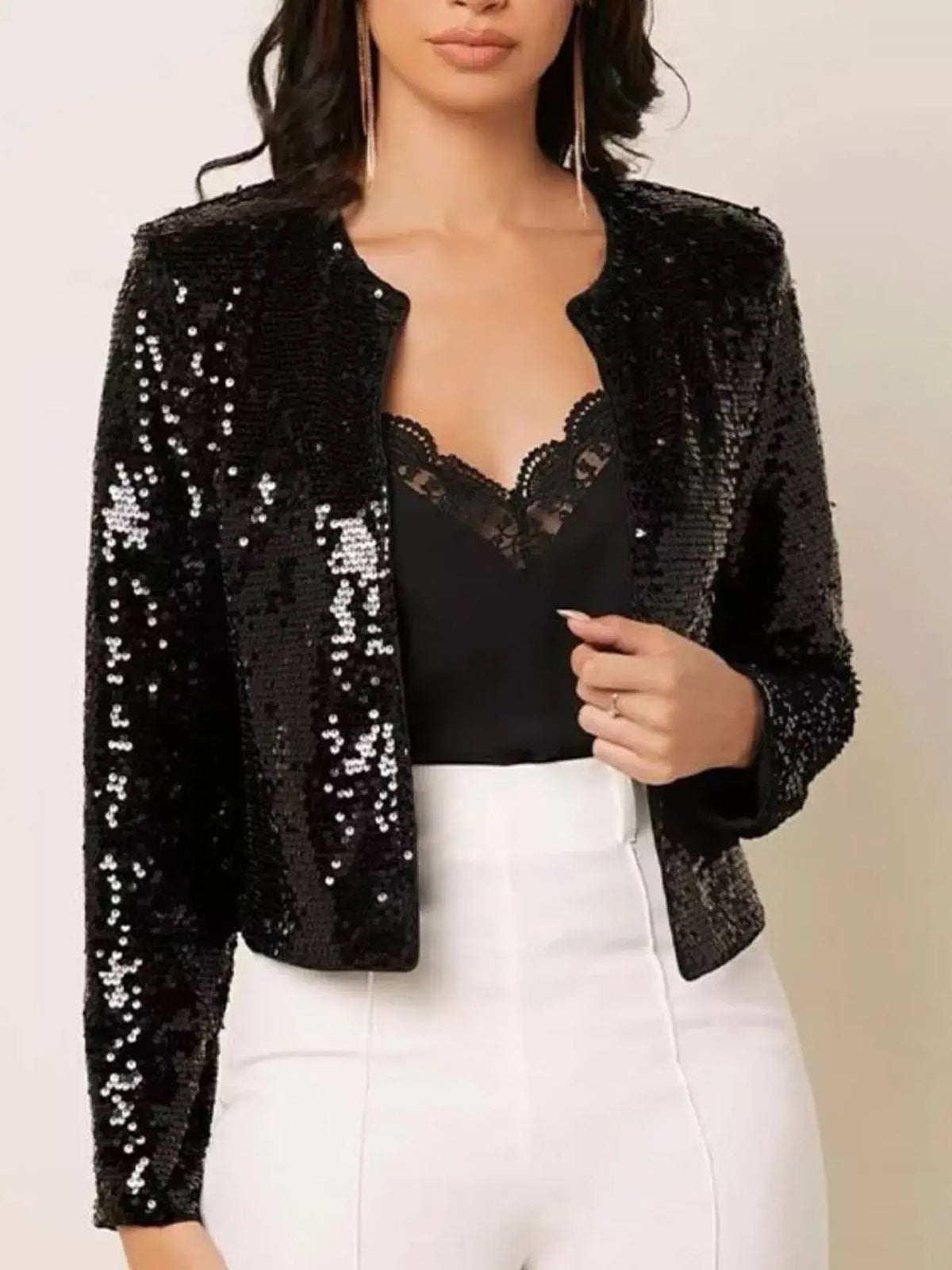 Bijou Sequin Jacket Dress Pink 7