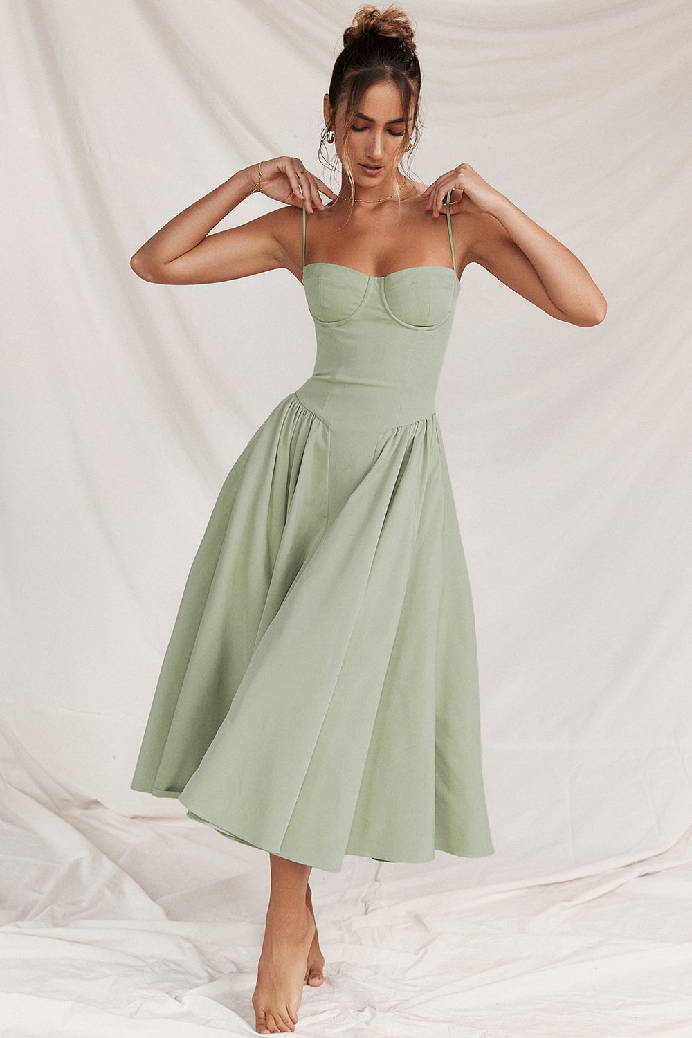 Isabelle Corset Midi Dress Multi 3