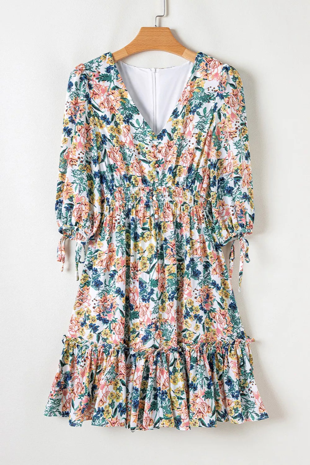 Isadora Floral Ruffle Mini Dress Floral 4