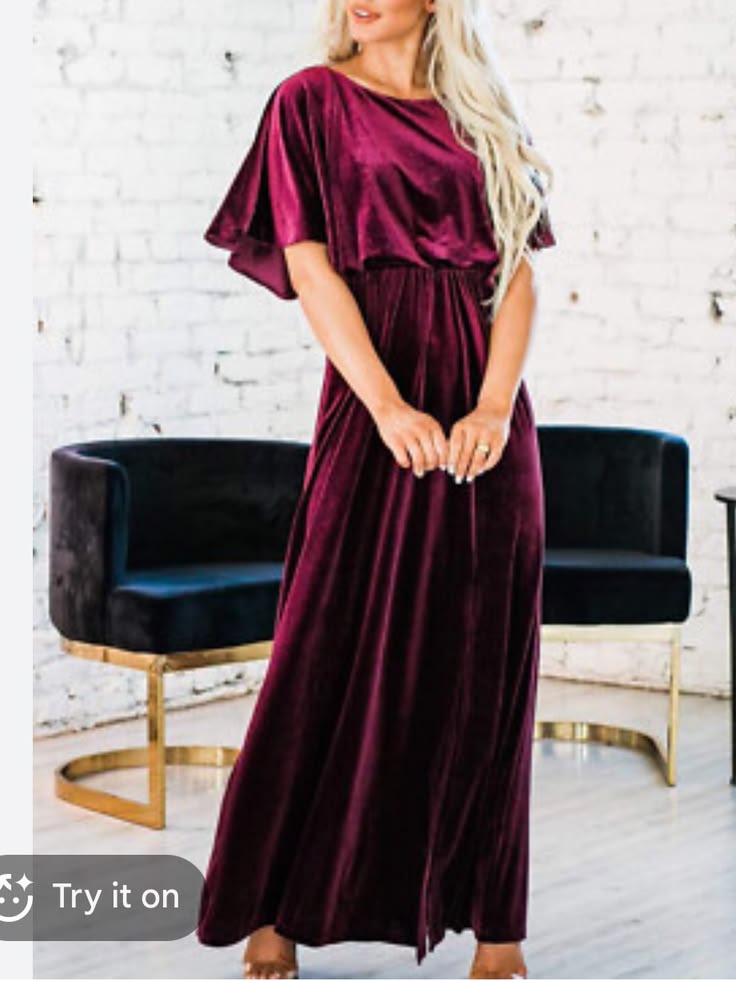 Margot Burgundy Velvet Maxi Dress Burgundy 1