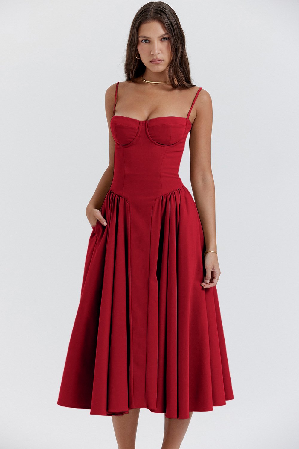 Isabelle Corset Midi Dress Multi 5