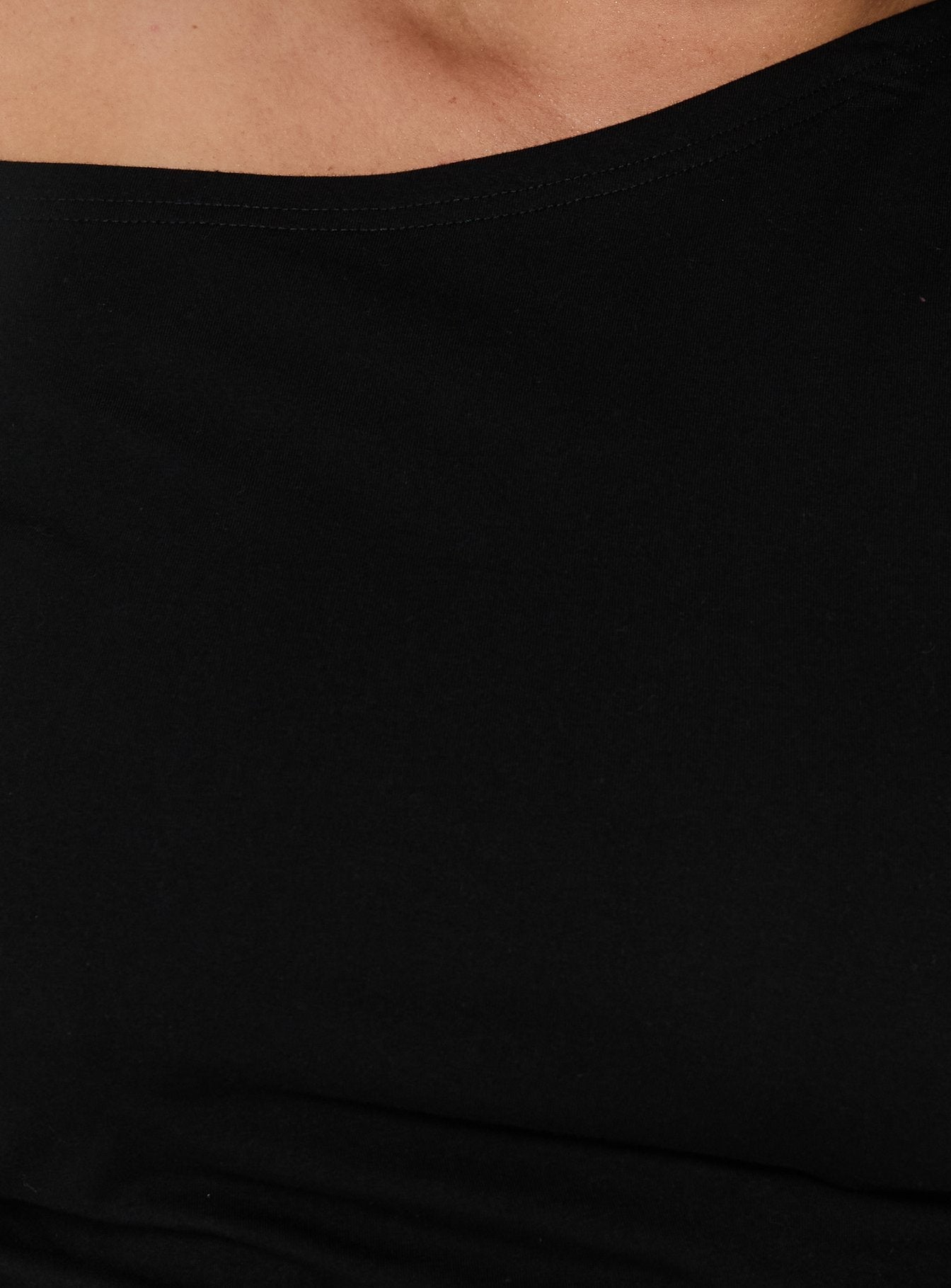 Avriana Off-Shoulder Mini Dress in Black Shirt Mini Dress Black Curve 6
