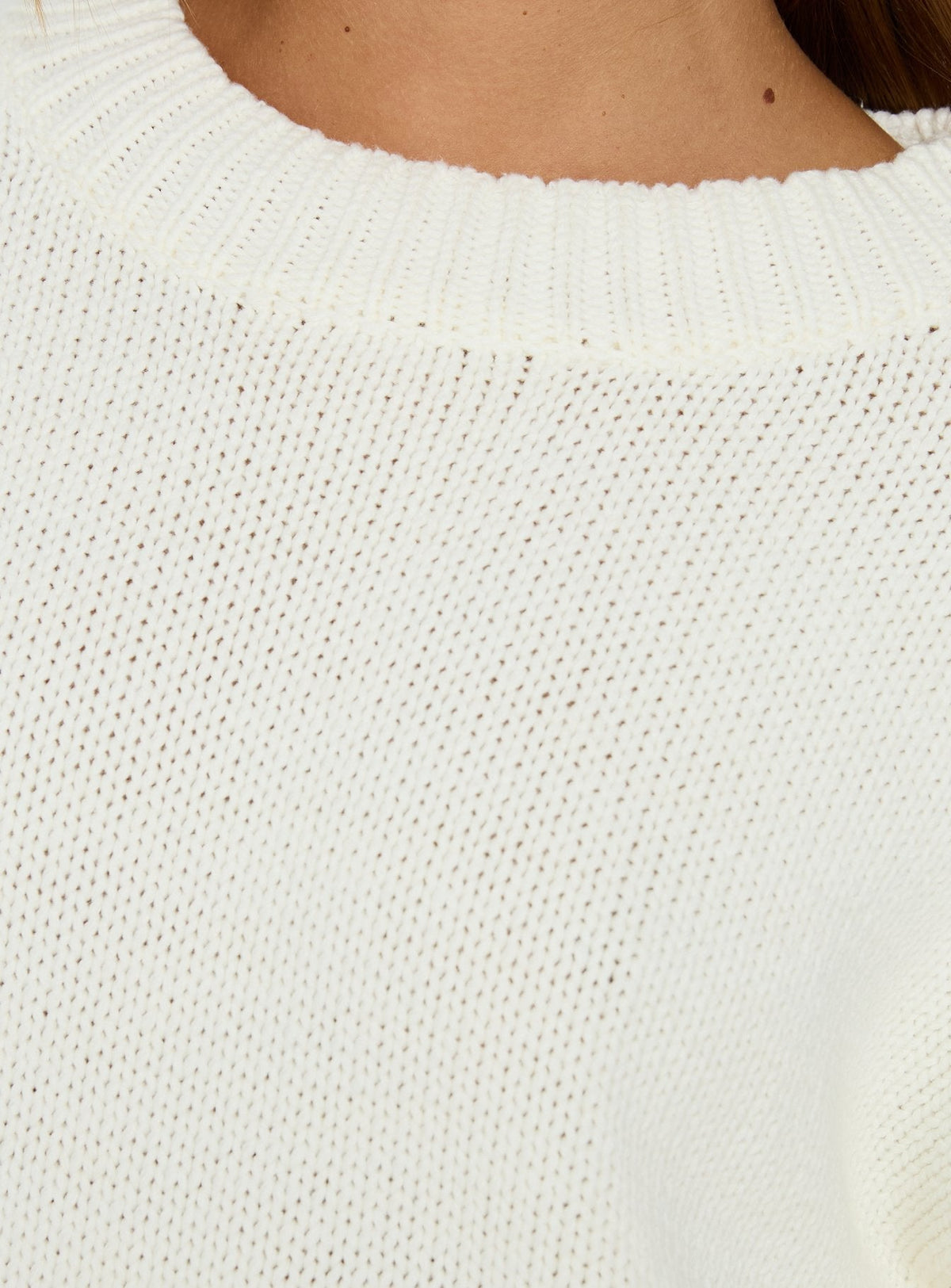 Harmony Knit Sweater in Cream White 6