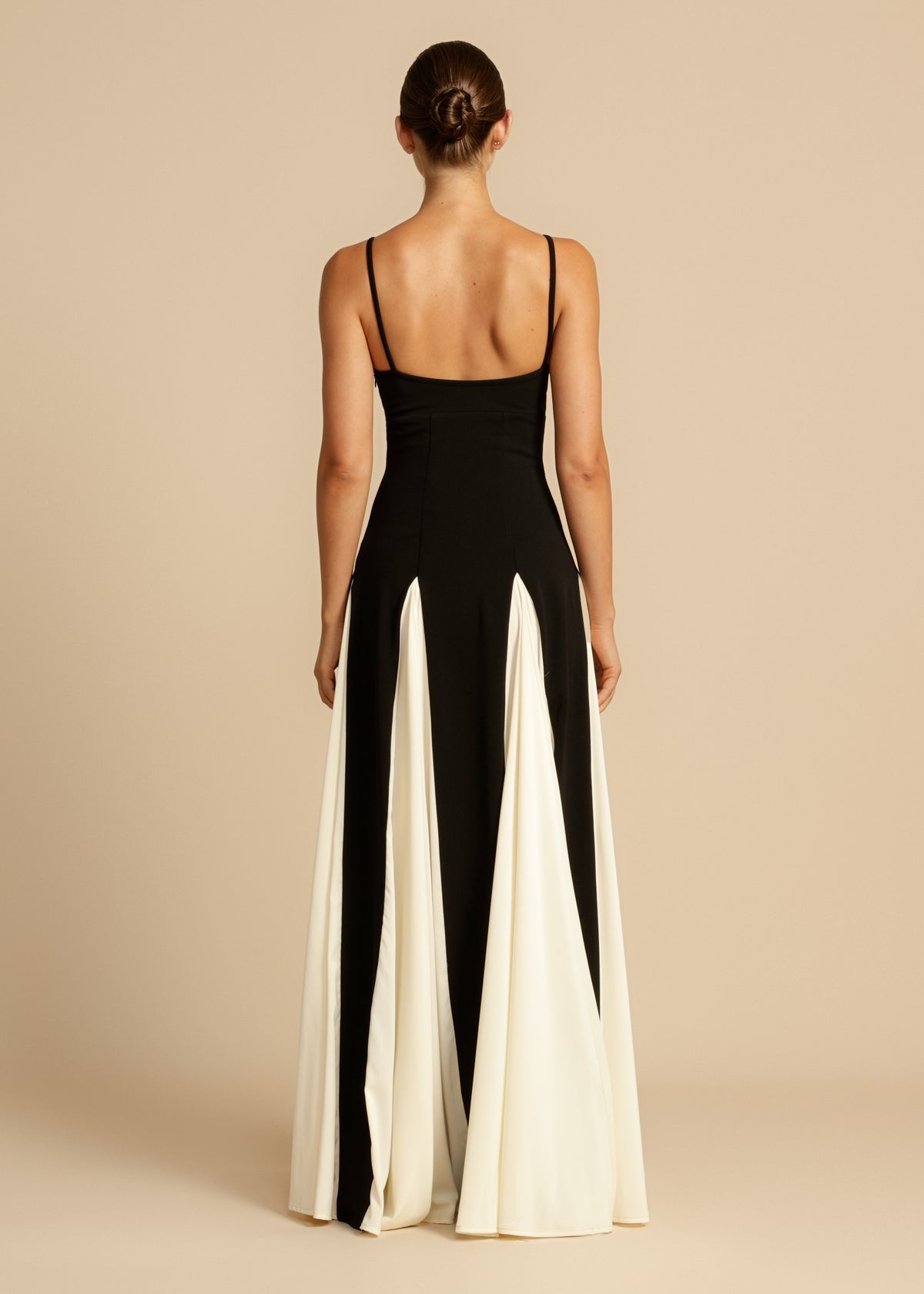 Isabelle Colorblock Satin Maxi Dress Multi 7