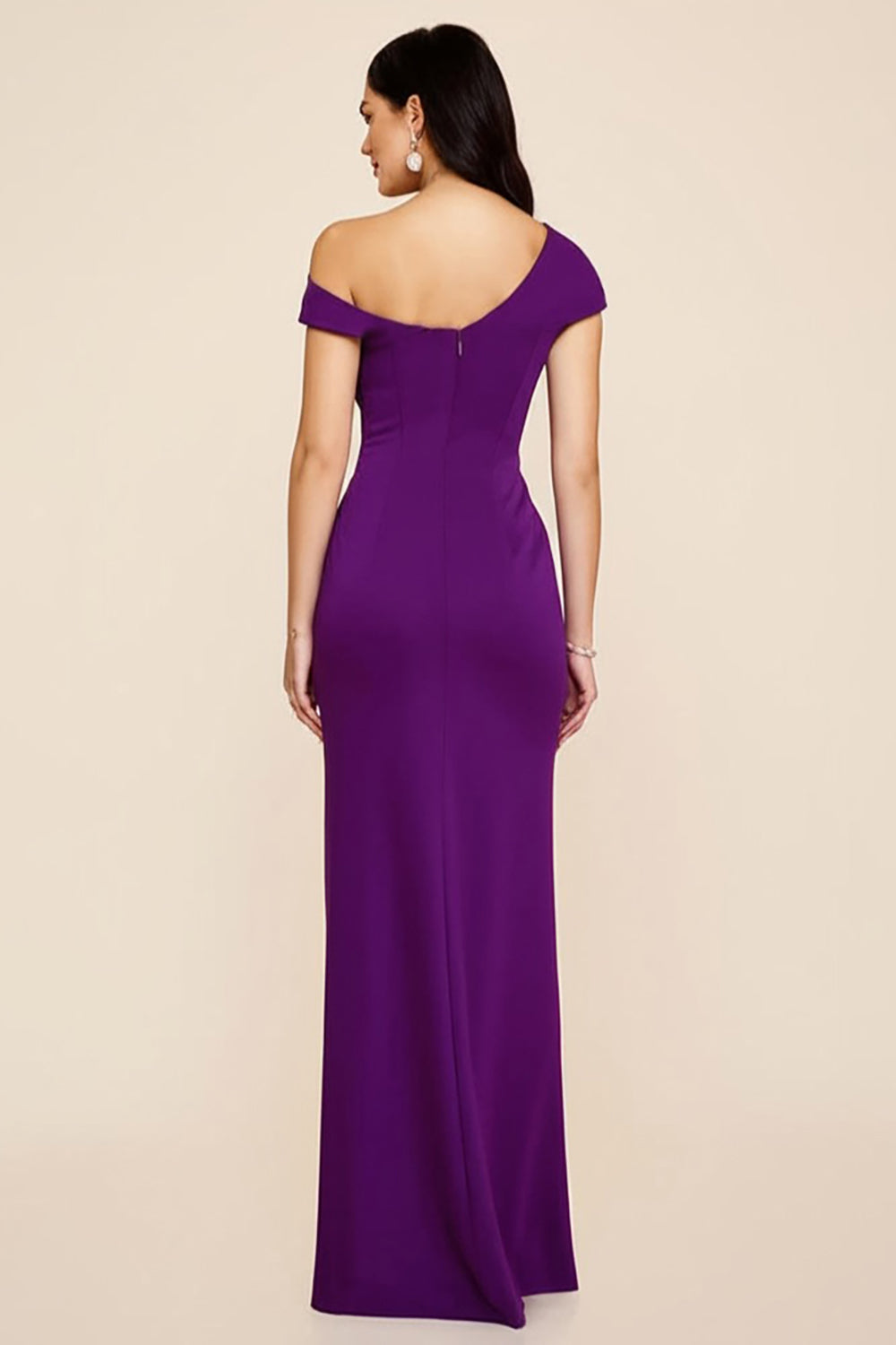 Vivienne Satin Ruched Formal Dress Dark Navy 2