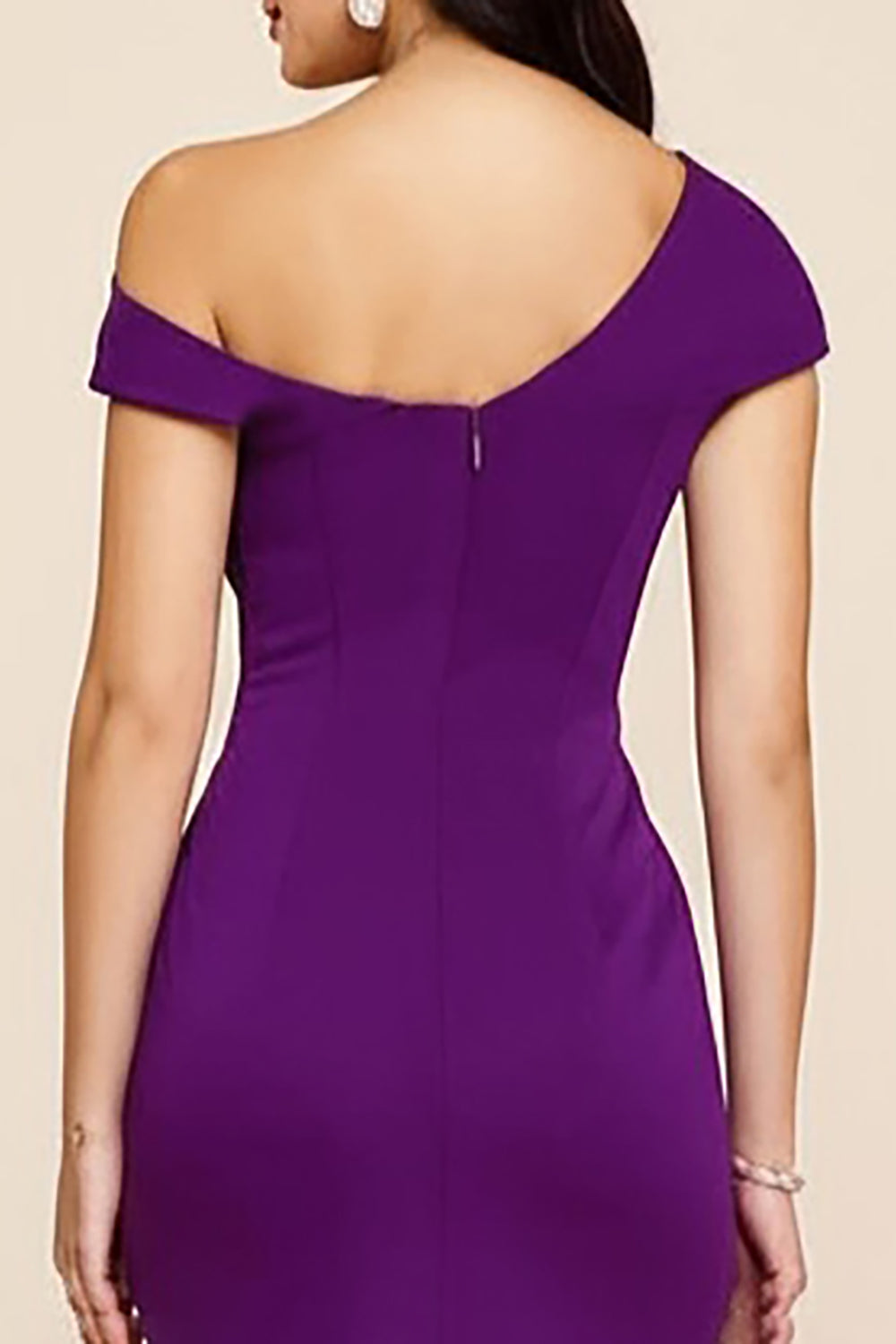 Vivienne Satin Ruched Formal Dress Burgundy 4