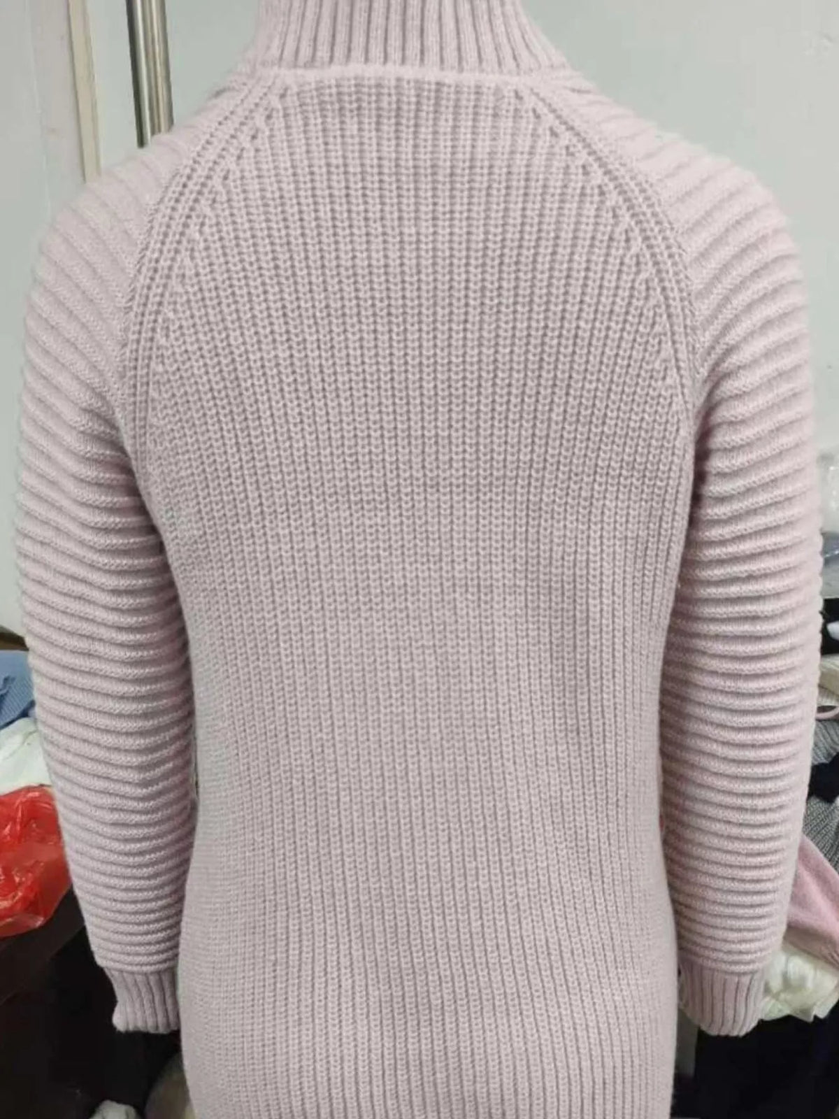 Ophelia Turtleneck Sweater Dress Burgundy 4