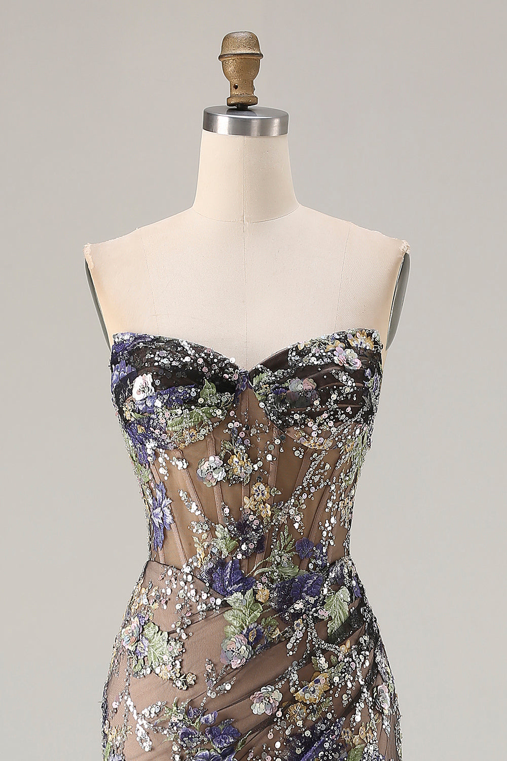 Valentina Sequin Mermaid Gown Lilac 7