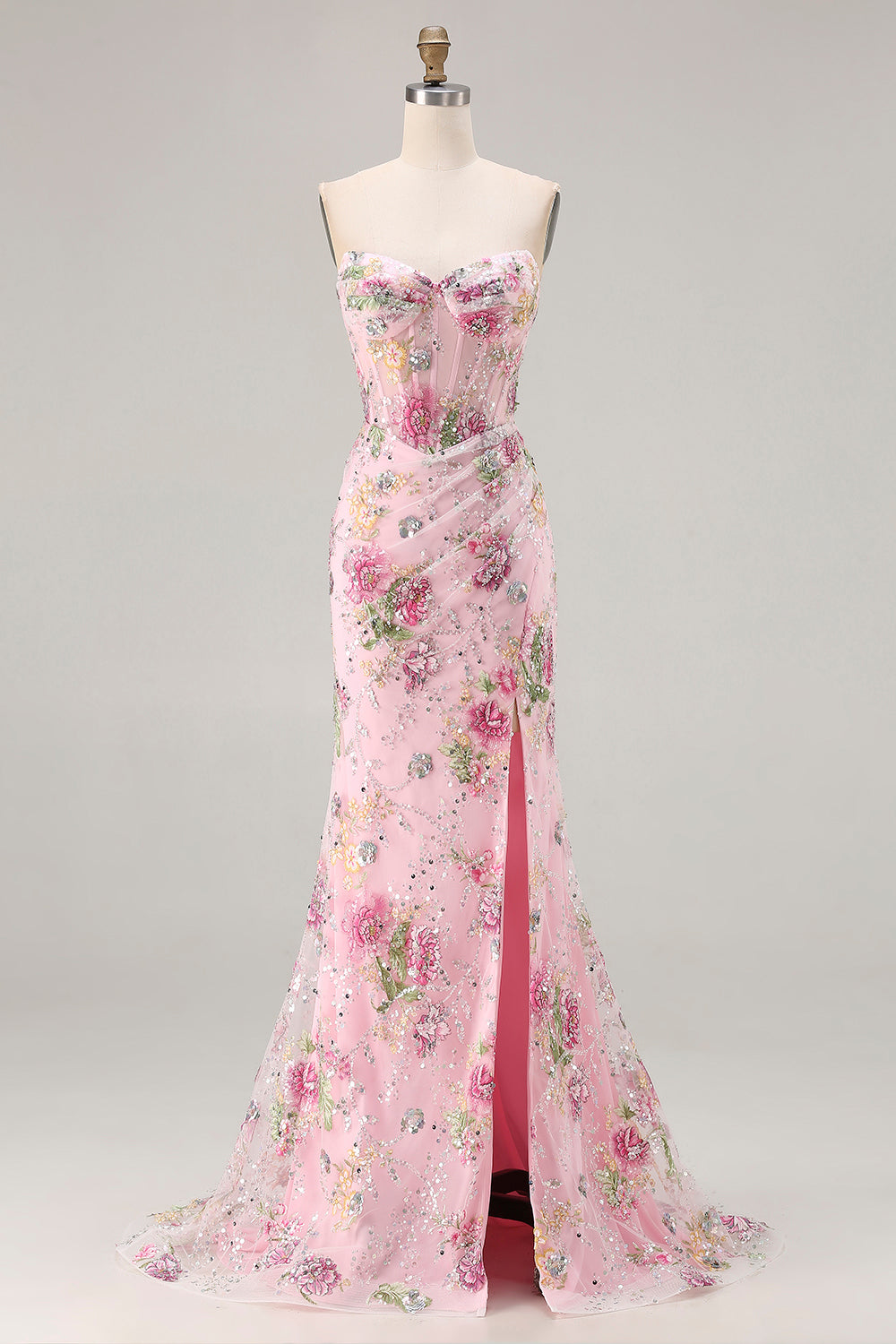 Valentina Sequin Mermaid Gown Lilac 10