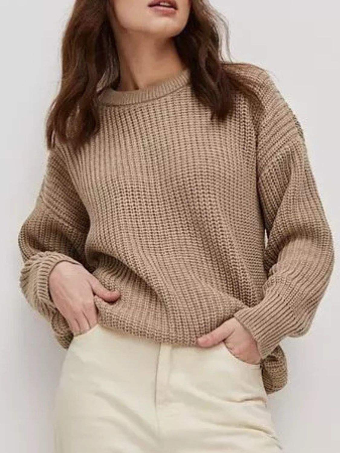 Saffron Knit Sweater in Camel Camel 1
