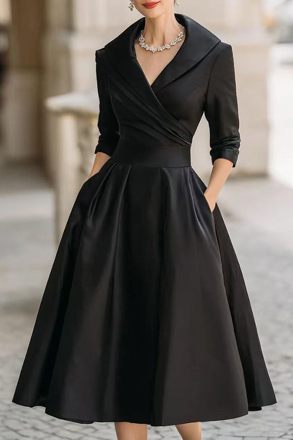 Margot Midi Dress with Long Sleeves Apricot 2