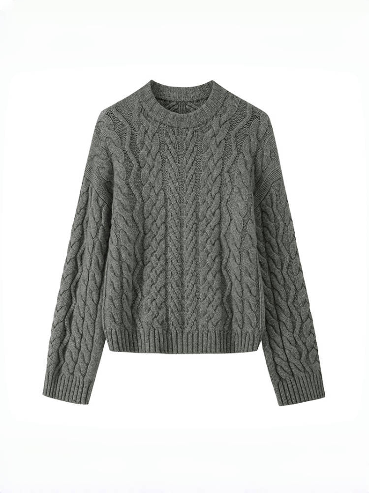 Margot Cable Knit Sweater Black 9