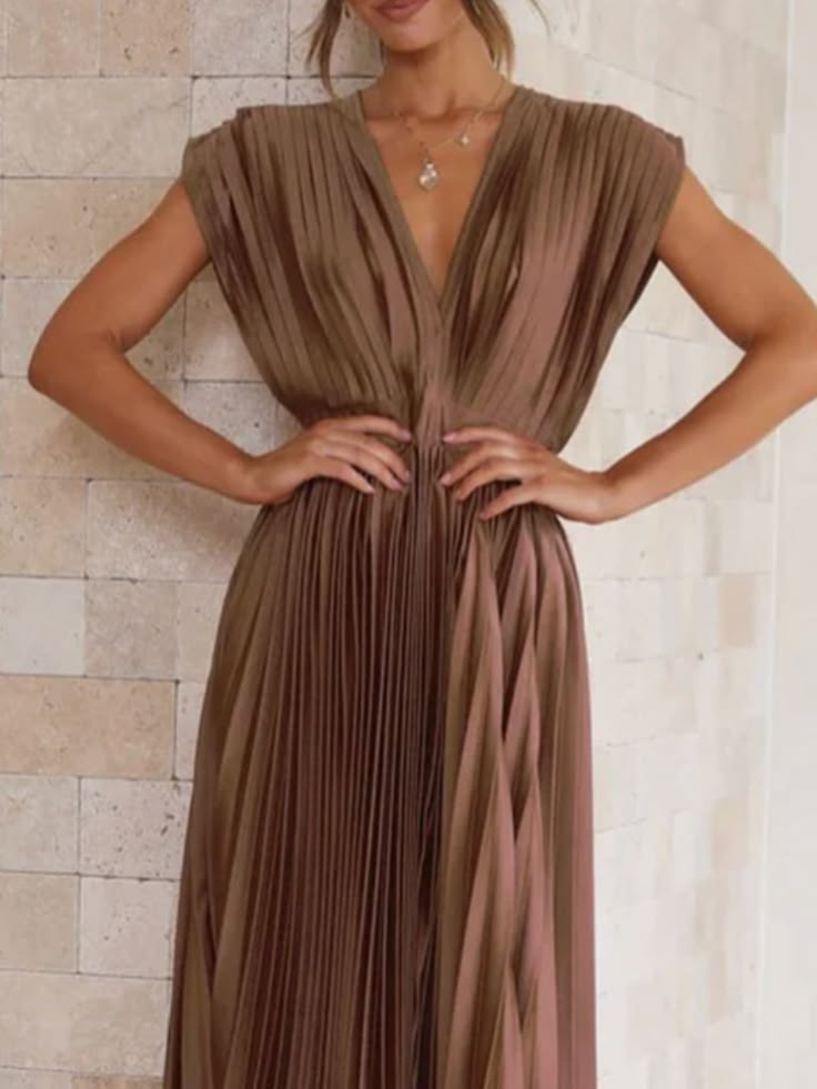 Madisyn Burgundy V-Neck Dress Burgundy 1