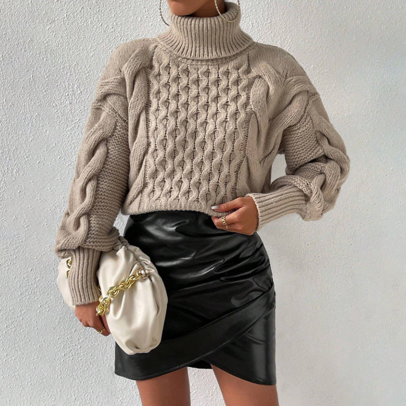 Margot Chunky Knit Sweater Camel color 2