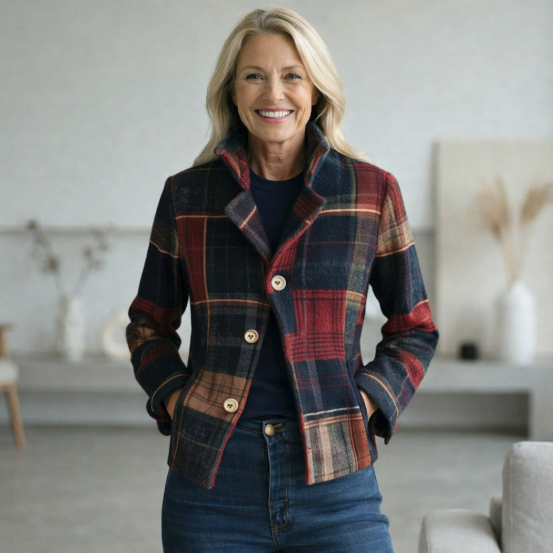 Penelope Plaid Mid-Season Coat Season Coat 2
