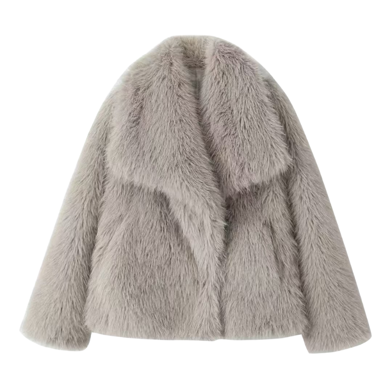 Thalia Oversized Statement Coat Brown 5